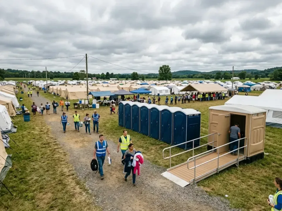 disaster-relief-camp-restrooms-010 — frequently asked questions, Dumpster & Portable Bathrooms Rental in Morton, IL